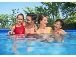 Frame Pool Steel Pro ohne Pumpe 400 x 211 x 81 cm Blau Eckig*Bestway Discount