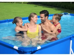 Frame Pool Steel Pro ohne Pumpe 400 x 211 x 81 cm Blau Eckig*Bestway Discount