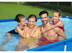 Frame Pool Steel Pro ohne Pumpe 400 x 211 x 81 cm Blau Eckig*Bestway Discount