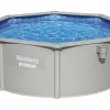 Bestway Aufstellpools|Hydrium Stahlwandpool Komplett-Set m. Sandfilteranlage Ø 360x120 cm Grau