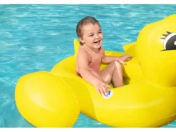 Bestway Wasserspielzeug|Kinder-Schlauchboot Ente mit Lautsprecher 98 x 95 x 61 cm