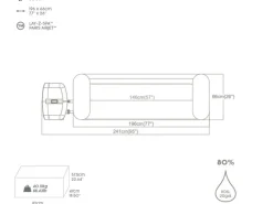 LAY-Z-SPA Whirlpool Paris AirJet 196 cm x 66 cm*Bestway Hot