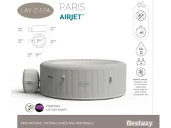 LAY-Z-SPA Whirlpool Paris AirJet 196 cm x 66 cm*Bestway Hot