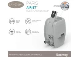 LAY-Z-SPA Whirlpool Paris AirJet 196 cm x 66 cm*Bestway Hot