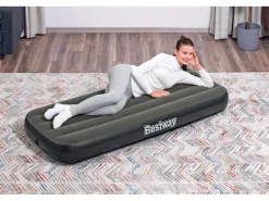 Bestway Wasserspielzeug|Luftbett TriTech für 1 Person 185 cm x 76 cm x 25 cm Schwarz-Grau