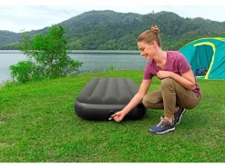 Bestway Wasserspielzeug|Luftbett TriTech für 1 Person 185 cm x 76 cm x 25 cm Schwarz-Grau