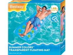 Bestway Wasserspielzeug|Luftmatratze Summer Colors mit Fenster 188 x 71 cm sortiert