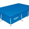 Bestway Pool Abdeckung|PE-Abdeckplane 304 x 205 cm Eckig Blau