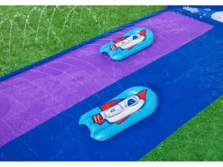 Bestway Wasserspielzeug|2-Personen-Rutsche H2OGO Lunar Launch ab 3 Jahren 488 cm x 138 cm