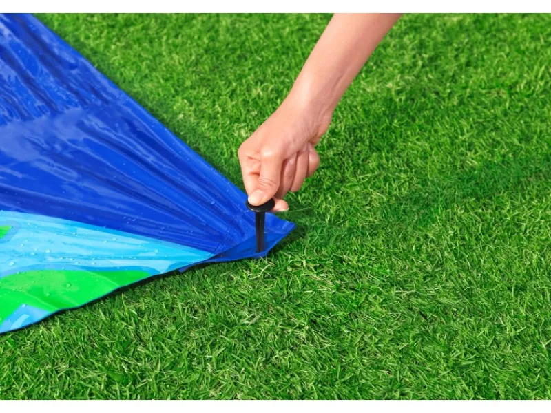 Bestway Wasserspielzeug|2-Personen-Rutsche H2OGO Lunar Launch ab 3 Jahren 488 cm x 138 cm