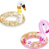 Bestway Wasserspielzeug|Schwimmring glitzernd mit Tierkopf 2-fach sortiert