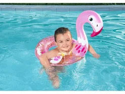 Bestway Wasserspielzeug|Schwimmring glitzernd mit Tierkopf 2-fach sortiert