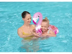 Bestway Wasserspielzeug|Schwimmring glitzernd mit Tierkopf 2-fach sortiert