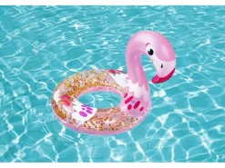 Bestway Wasserspielzeug|Schwimmring glitzernd mit Tierkopf 2-fach sortiert