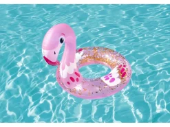 Bestway Wasserspielzeug|Schwimmring glitzernd mit Tierkopf 2-fach sortiert