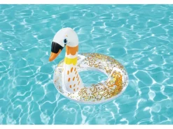 Bestway Wasserspielzeug|Schwimmring glitzernd mit Tierkopf 2-fach sortiert