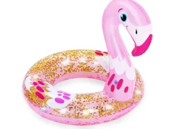 Bestway Wasserspielzeug|Schwimmring glitzernd mit Tierkopf 2-fach sortiert