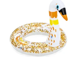 Bestway Wasserspielzeug|Schwimmring glitzernd mit Tierkopf 2-fach sortiert