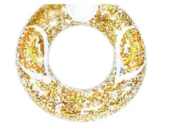 Bestway Wasserspielzeug|Schwimmring glitzernd mit Tierkopf 2-fach sortiert