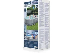 Bestway Aufstellpools|Stahlrahmenpool-Set Power Steel 427 cm x 250 cm x 100 cm Oval