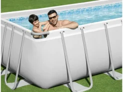 Bestway Aufstellpools|Stahlrahmenpool-Set Power Steel Rechteckig 549 cm x 274 cm x 122 cm
