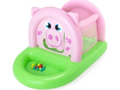 Bestway Trampoline|Trampolin Up, In & Over Oinkster Ferkel 239 cm x 162 cm x 137 cm