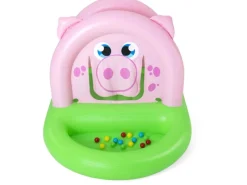 Bestway Trampoline|Trampolin Up, In & Over Oinkster Ferkel 239 cm x 162 cm x 137 cm