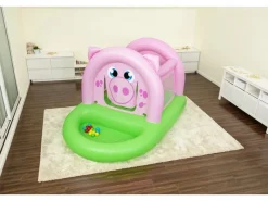 Bestway Trampoline|Trampolin Up, In & Over Oinkster Ferkel 239 cm x 162 cm x 137 cm