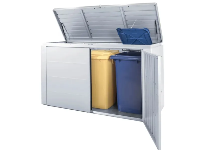 Gartenbox HighBoard 160 Silber-Metallic*Biohort Discount