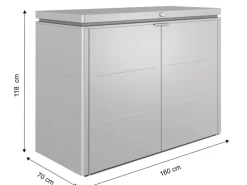 Gartenbox HighBoard 160 Silber-Metallic*Biohort Discount