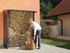 Biohort Kaminholzregale|Kaminholzregal WoodStock Größe 150 157 cm x 102 cm