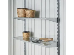 Metall-Gerätehaus HighLine Silber-Metallic 7,6 m² Doppeltür*Biohort New