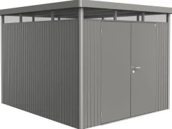 Metall-Gerätehaus HighLine 7,6 m² Doppeltür*Biohort Discount