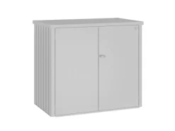 Mülltonnenbox Alex Duo 129 cm x 147 cm x 88 cm Silber-Metallic*Biohort Hot