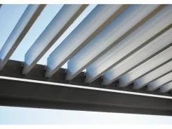 Pergola 255 cm x 404,5 cm x 367,5 cm Dunkelgrau/Silber-Metallic*Biohort Discount