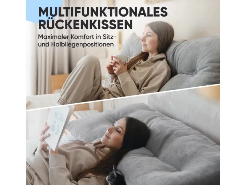 Björn&Schiller Gartenstuhlauflagen|Rückenkissen 180 cm mit Waschbarem Bezug