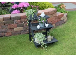 Promadino Balkonmöbel|Blumentreppe klein Anthrazit