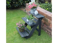 Promadino Balkonmöbel|Blumentreppe klein Anthrazit