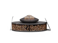 Blumfeldt Firebowl Ebeko 3-in-1 Grillfunktion als Tisch Nutzbar Grillrost Funkenschutz* Clearance