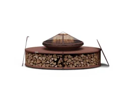 Feuerschalen|Blumfeldt Firebowl Ebeko 3-in-1 Grillfunktion als Tisch Nutzbar Grill + Funkenschutz