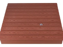 Bodendusche mit Fußdusche WPC Rotbraun 80 cm x 78,5 cm* Clearance