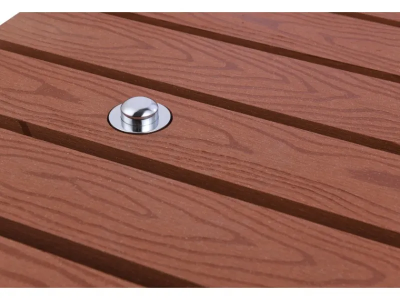 Bodendusche mit Fußdusche WPC Rotbraun 80 cm x 78,5 cm* Clearance