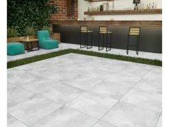 Outdoor Whirlpools|Bodenfliese Feinsteinzeug Grau 60 cm x 60 cm