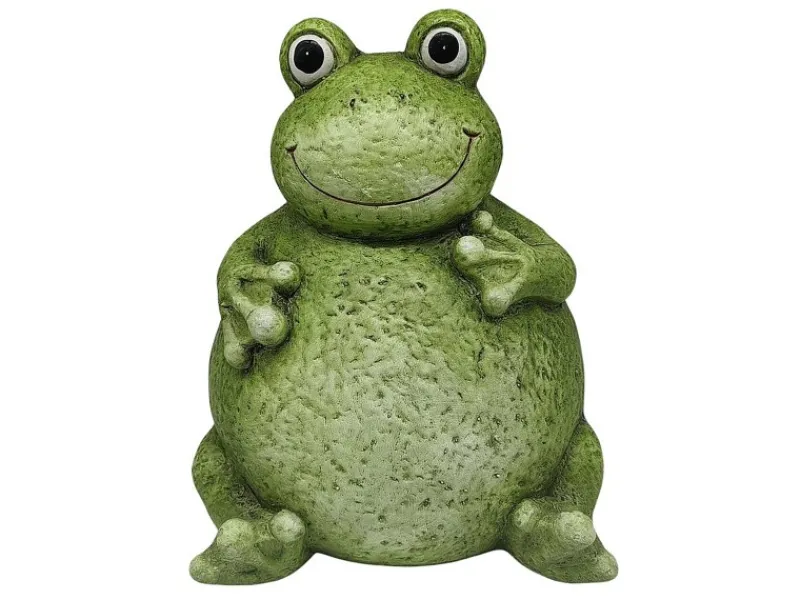Boltze Gartendekoration|Deko-Figur Frosch 29 cm Grün