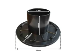 boni-shop Rund Um Den Teich|Teichfolien|Folienflansch 75mm  TankdurchfüHrung Kunststoff Teichfolie