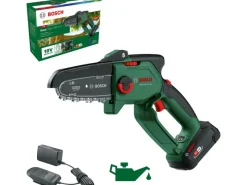 Bosch Gartenscheren|Kettensägen|Akku-Gehölzschneider EasyChain 18 V-15-7 inkl. 2,5 Ah-Akku Ladegerät