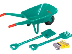 Kinder Bosch Outdoor-Spielzeug|Rechen|Spielzeug-Gartenset mit Schubkarre 4-teilig