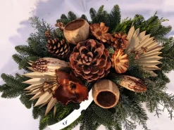 Bouquet Nobilis Garniert 60 cm Orange* New