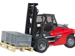 Bruder Spielzeug Linde HT160D Stapler mit Palette und 3 Gitterboxen* Best