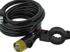 Burg Wächter Fahrräder|Fahrrad-Zylinder-Seilschloss 340 mit Licht 180 cm